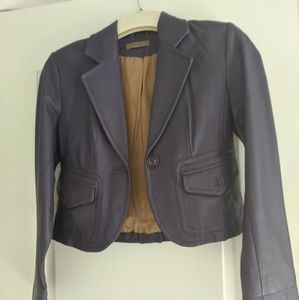 I.e. purple genuine soft leather jacket